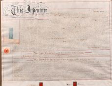 An indenture from 1892 from Fry and Son, Grays Inn, London, 23