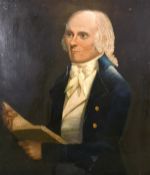 18th century English school, A portrait of a gentleman, inscribed verso, 'Taverner Dawson, King's