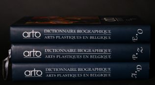 'ARTO, DICTIONNAIRE BIOGRAPHIQUE, ARTS PLASTIQUES EN BELGIQUE'. 3 Vols. With dust covers.