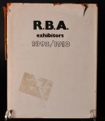 'R.B.A exhibitors 1824-1892, 1893-1910, 1911-1930, 1931-1946. F. Lewis Publishers Ltd. With dust