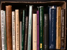 A box lot of various Victorian and other artist books.