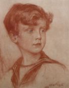 After Philip de Laszlo, 'Unser Paul', a print of a young boy, dedicated and inscribed by the