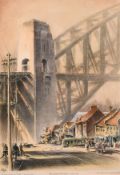 Robert Emerson Curtis (1898-1996) British/Australian, 'The Bridge from Woolloolooloo', Sydney