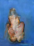 Anthony Krikharr (20th century) Dutch, Seated nude, oil on board, initialed, 14.5