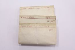 A quantity of white zircon stones.