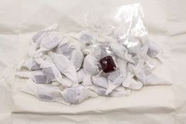 A quantity of garnets.