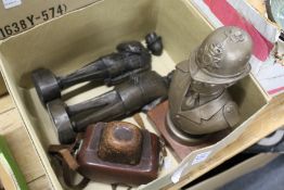 Models of policemen and a camera.