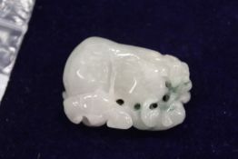 A Chinese jade amulet.