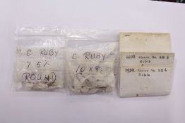 A quantity of rubies.