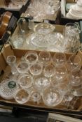 A quantity of glassware.