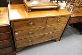 A 19th century mahogany chest of two short and two long drawers.