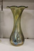 A Tiffany Favrille style glass vase.