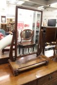 A 19th century mahogany dressing table mirror.