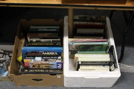 Two boxes of art reference and other books.