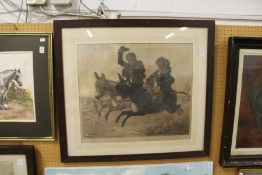 The Donkey-Ster Sweepstakes colour print.