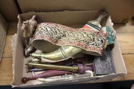 An eastern Jambiya and other items.