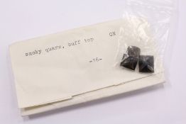 A quantity of smoky quartz stones.