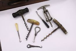 Various corkscrews etc.