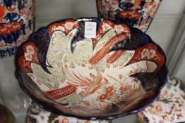 A Japanese Imari bowl.