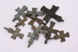 A bag of small bronze crosses.