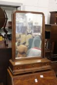 A good 19th century mahogany dressing table mirror with three drawers to the base.