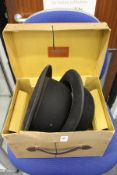 Two Lock & Co bowler hats of good size.