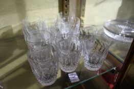 Twelve Waterford Colleen small tumblers, 9cms high.
