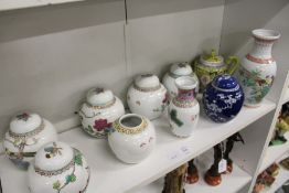 Chinese ginger jars etc.