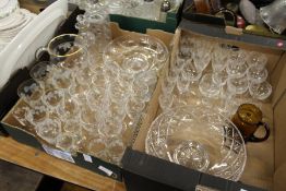 A quantity of glassware.