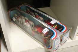 Two Corgi boxed sets of The Silver Jubilee Coach and Horses.