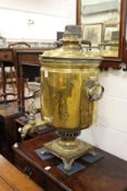 A good large Russian brass samovar.
