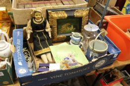 An old doll, decorative picture, china etc.