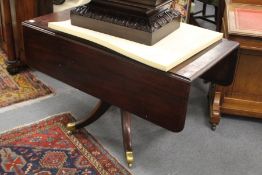 A good 19th century mahogany pedestal Pembroke table.