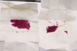 Approximately two thousand rubies / spinels.