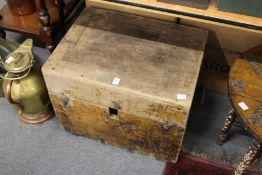 A military hardwood storage box.