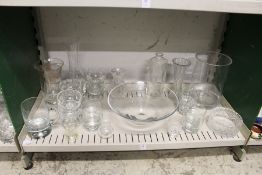 A quantity of glassware.