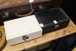 Two jewellery boxes.