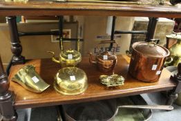 Copper and brassware.