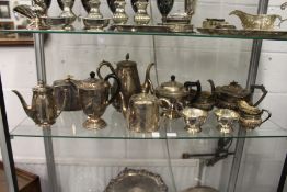 Various plated wares to include coffee pots, teapots etc.