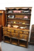 A good reproduction oak dresser.