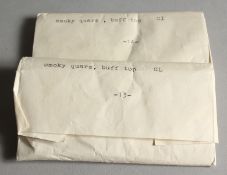 TWO BAGS OF SMOKY QUARTZ.