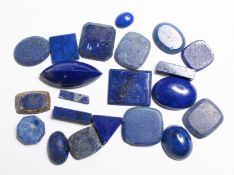 A BAG OF LAPIS STONES.