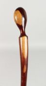 A NATIVE WALKING STICK. 3ft 1ins long.