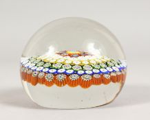 A LARGE MILLEFIORI PAPERWEIGHT. 3.25ins diameter.
