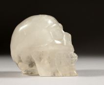 A ROCK CRYSTAL SKULL. 3ins.