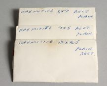 THREE BAGS OF HAEMATITE.