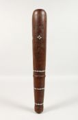 AN INLAID POLYNESIAN CLUB. 15ins long.