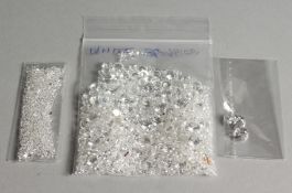 A BAG OF WHITE SPINELS.