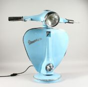 A LARGE VESPA LAMP. 24ins high.