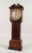 A GOOD MINIATURE MAHOGANY LONGCASE CLOCK by AITCHISON & CO., LONDON and LEEDS, the case with fan